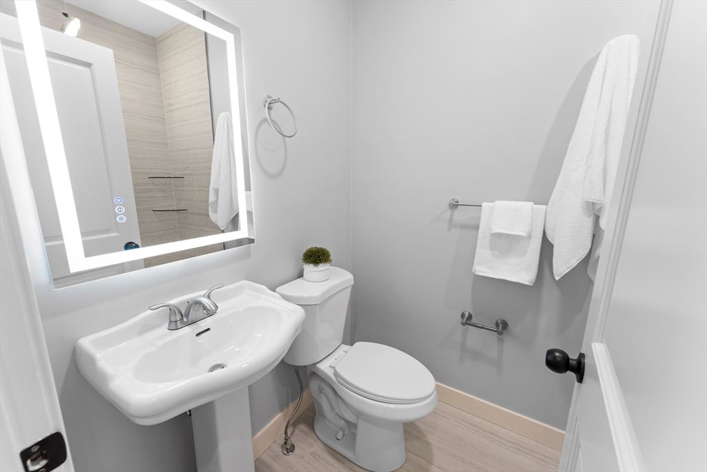 Bathroom, Interior, Wood Texture Flooring