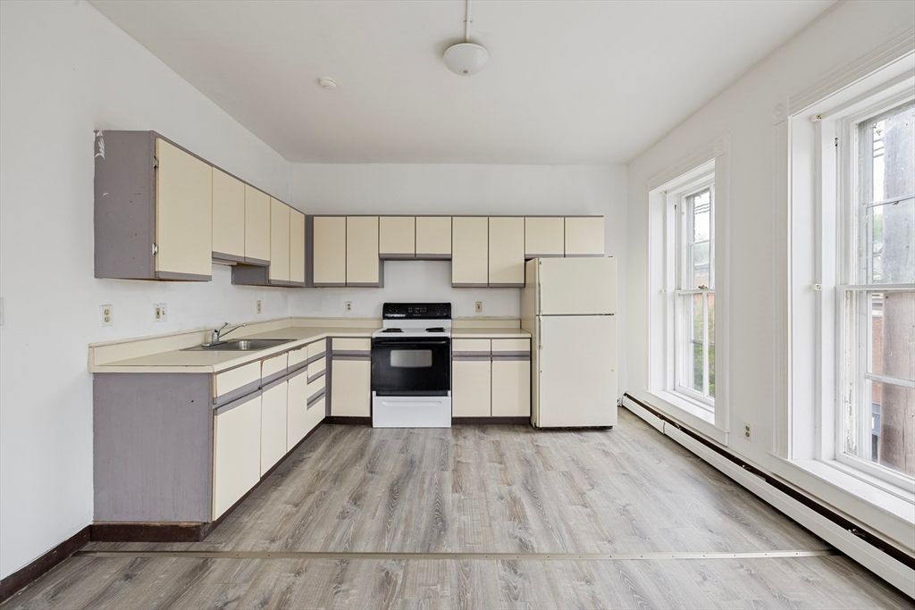 Interior, Kitchen, Wood Texture Flooring
