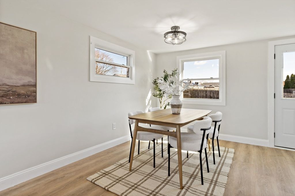 Dining room, Interior, Wood Texture Flooring
