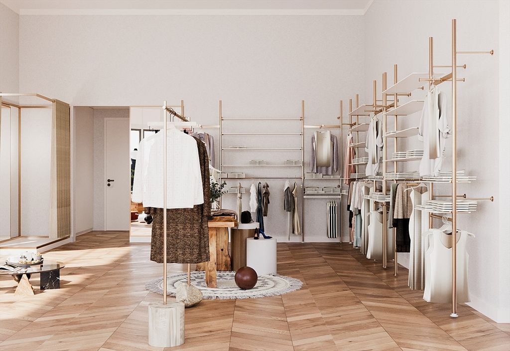 Interior, Walk-in Closets, Wood Texture Flooring