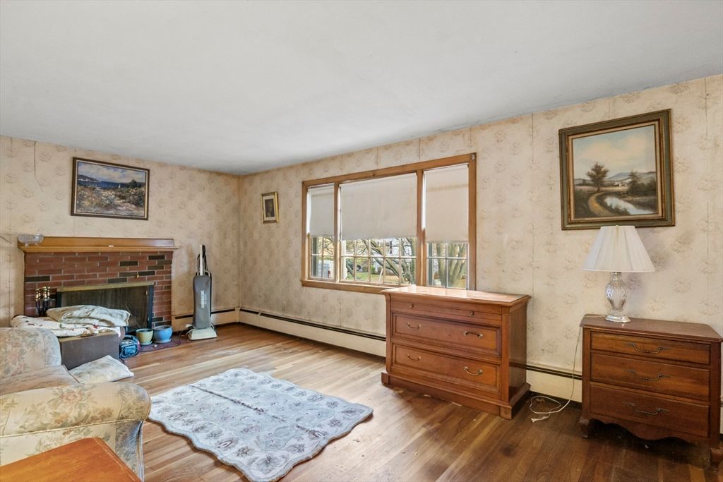 Fireplace, Interior, Wood Texture Flooring
