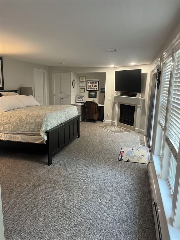 Bedroom, Fireplace, Interior, Recessed Lighting