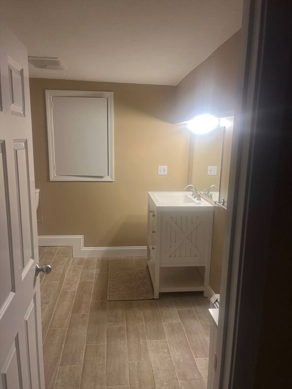 Bathroom, Interior, Wood Texture Flooring
