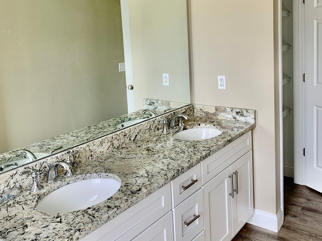 Bathroom, Dual Sink Vanities, Interior, Wood Texture Flooring