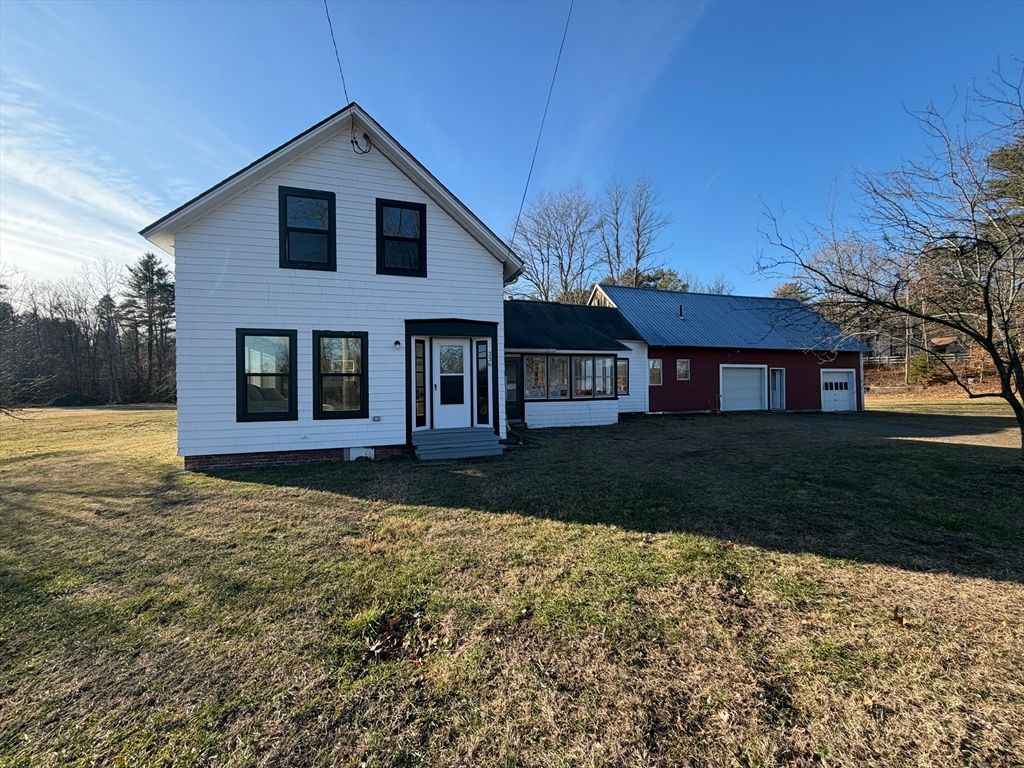 Attached, Backyard, Exterior, Facade, Farmhouse