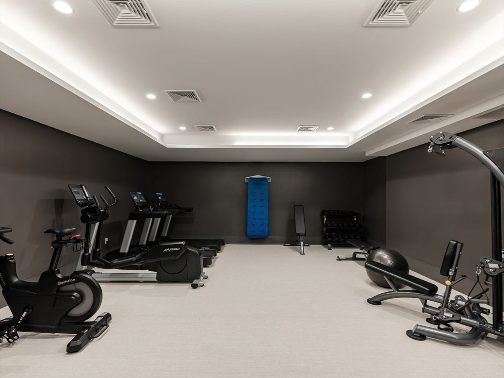 Fitness Equipment, Interior, Recessed Lighting