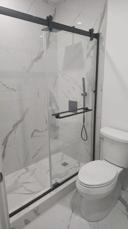 Bathroom, Glass Shower, Interior, Marble, Marble Walls