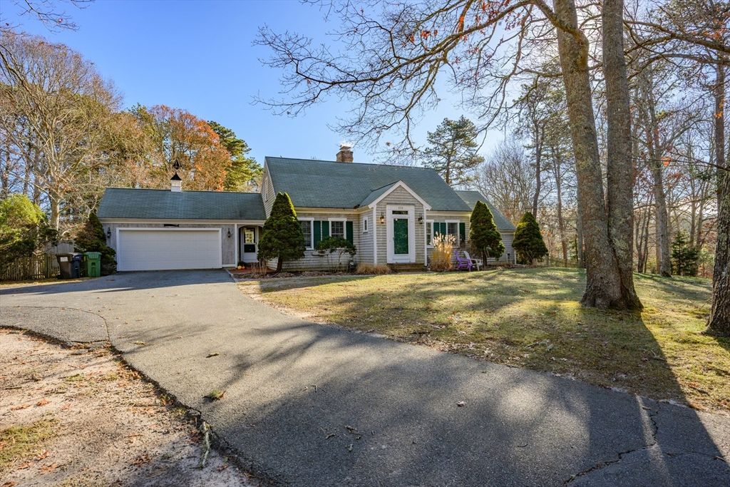 Attached, Backyard, Exterior, Facade, Cape Cod