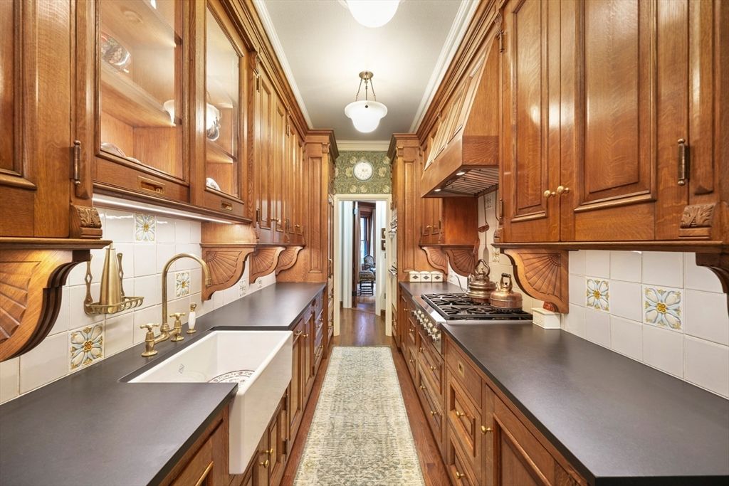 Interior, Kitchen, Wood Texture Flooring