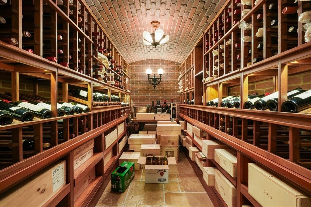 Interior, Stone Walls, Wine Storage