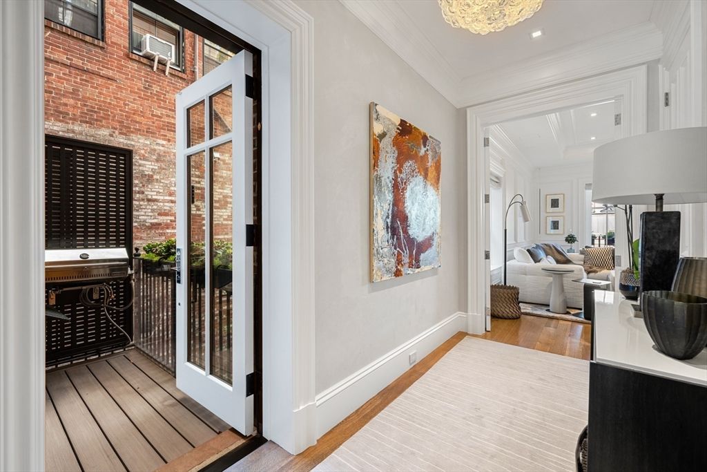 Interior, Recessed Lighting, Stone Walls, Wood Texture Flooring