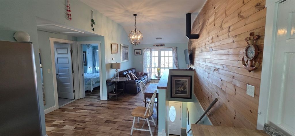 Interior, Pendant Lights, Wood Texture Flooring, Wooden Walls