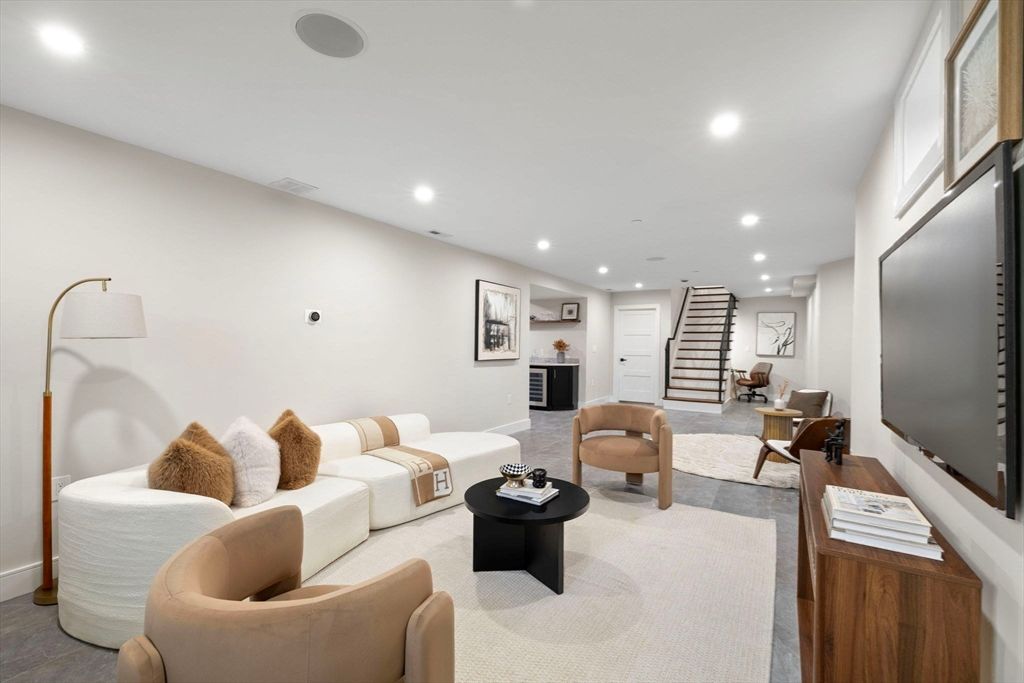 Interior, Living room, Recessed Lighting