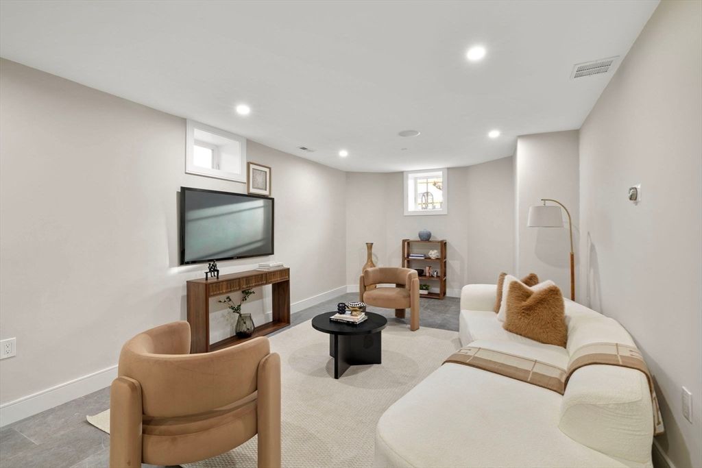 Interior, Living room, Recessed Lighting