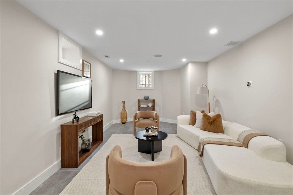Interior, Living room, Recessed Lighting