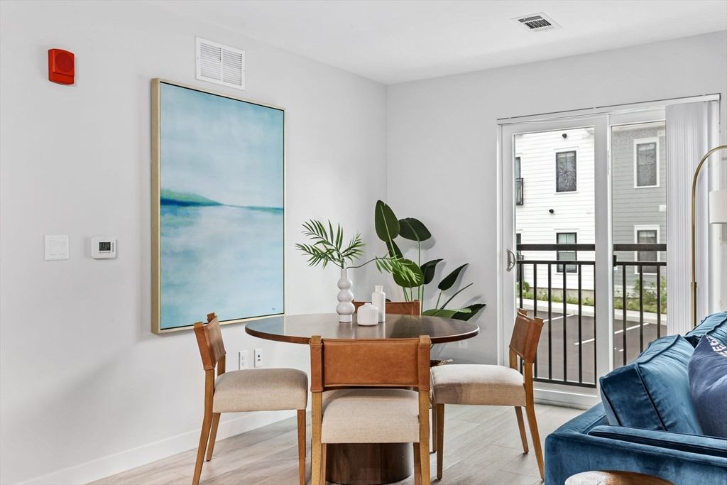 Dining room, Interior, Wood Texture Flooring