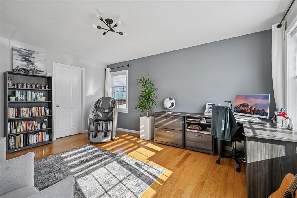 Home Office, Interior, Wood Texture Flooring