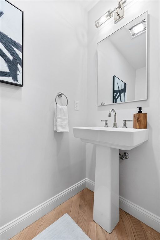 Bathroom, Interior, Wood Texture Flooring