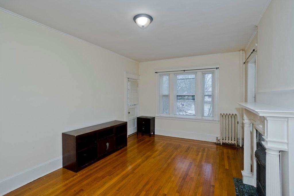 Empty room, Fireplace, Interior, Wood Texture Flooring