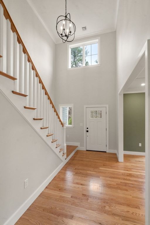 Chandelier, Interior, Wood Texture Flooring