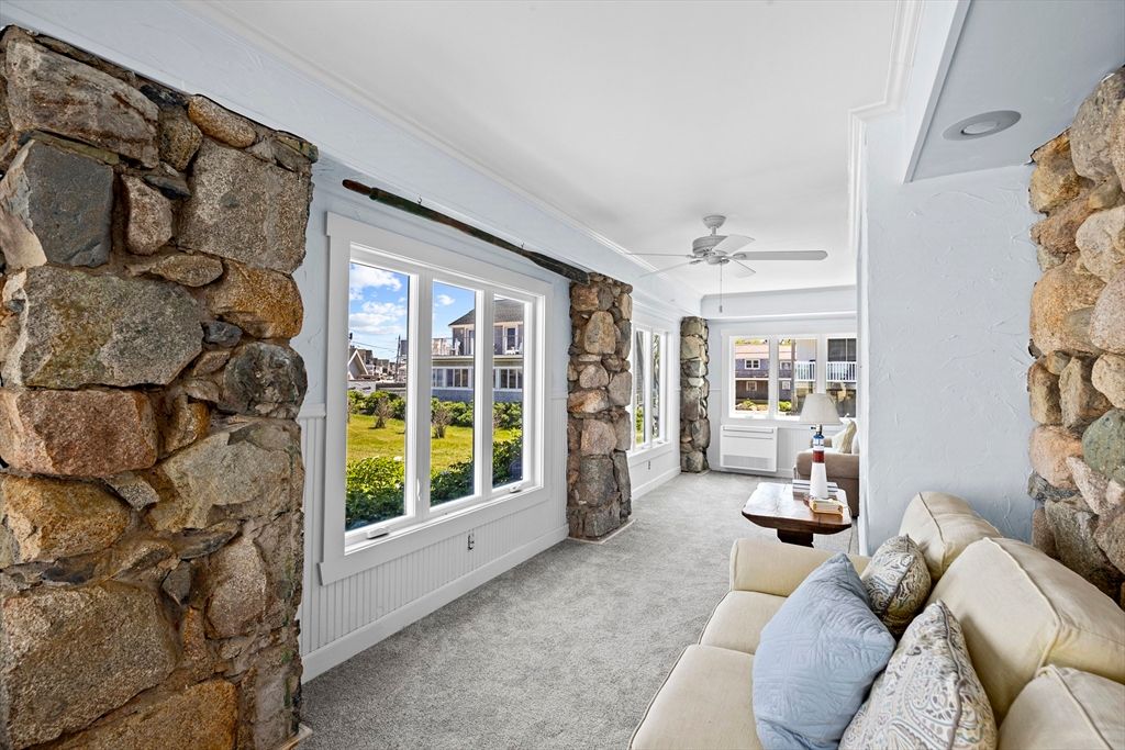 Interior, Living room, Stone Walls