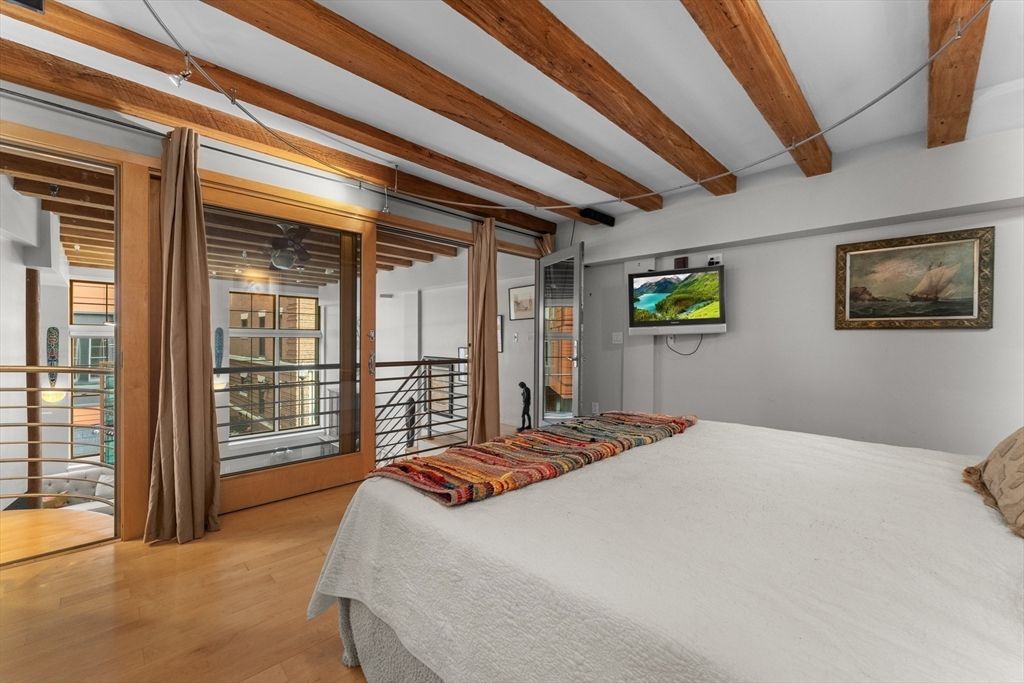 Bedroom, Interior, Wooden Beams, Wood Texture Flooring