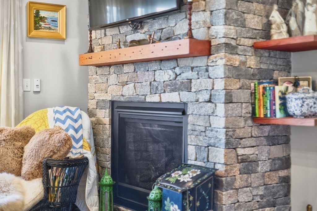 Fireplace, Interior, Stone Walls