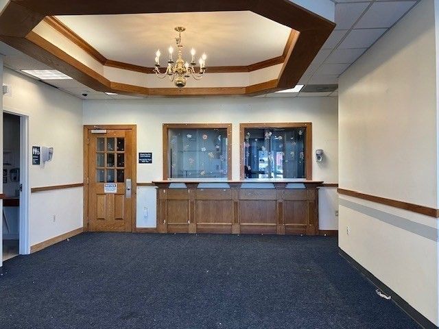 Chandelier, Empty room, Interior