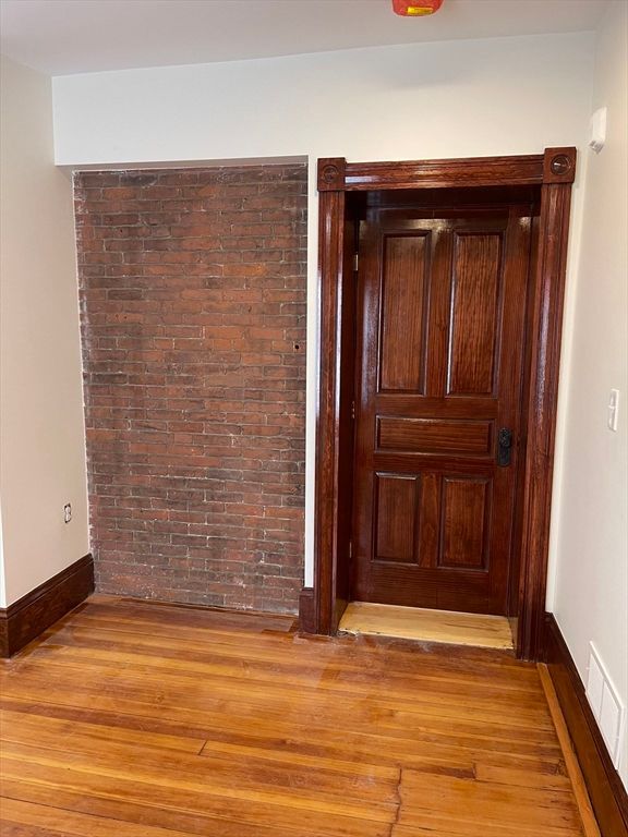 Interior, Stone Walls, Wood Texture Flooring