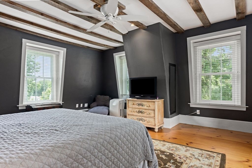 Bedroom, Interior, Wooden Beams, Wood Texture Flooring