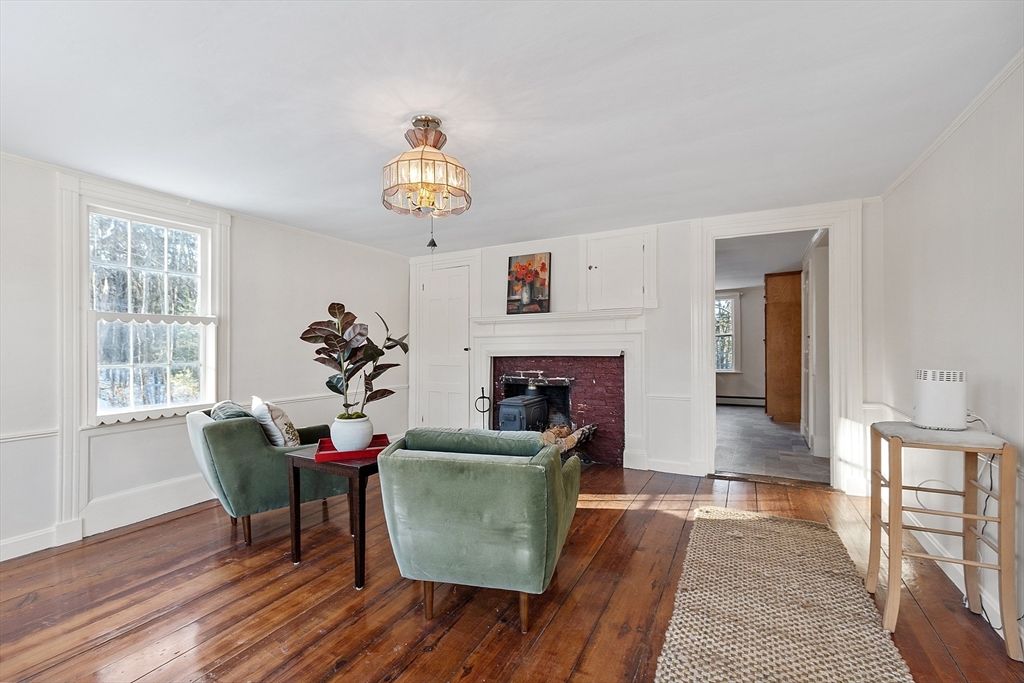 Fireplace, Interior, Wood Texture Flooring