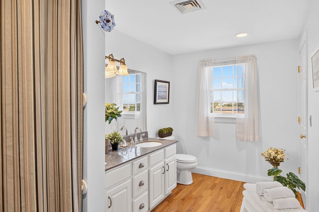 Bathroom, Interior, Recessed Lighting, Wood Texture Flooring
