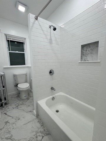 Bathroom, Interior, Marble, Recessed Lighting