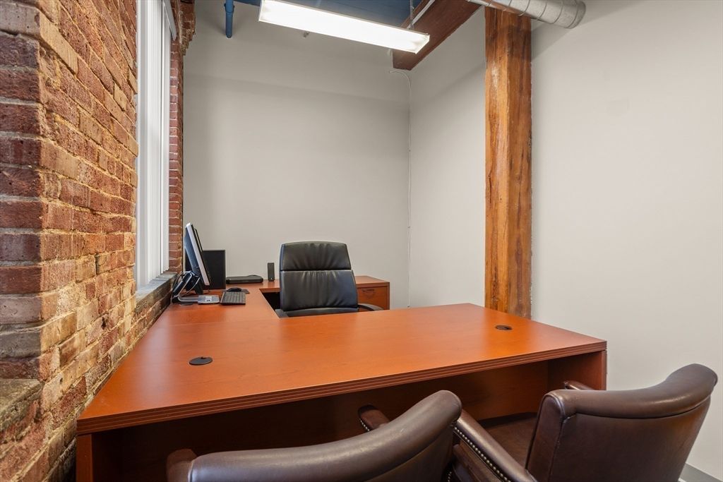 Home Office, Interior, Stone Walls