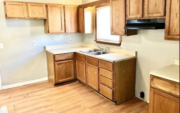Interior, Kitchen, Wood Texture Flooring