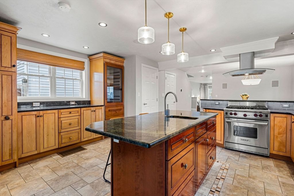 Interior, Kitchen, Pendant Lights, Recessed Lighting, Stainless Steel Appliances