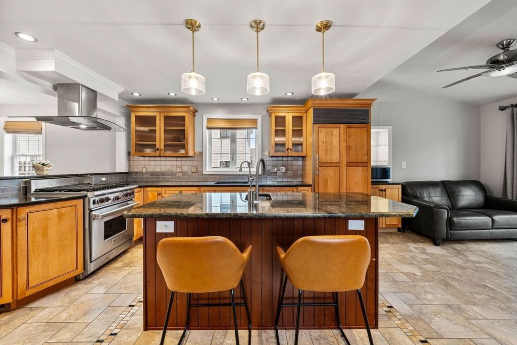 Interior, Kitchen, Pendant Lights, Recessed Lighting, Stainless Steel Appliances