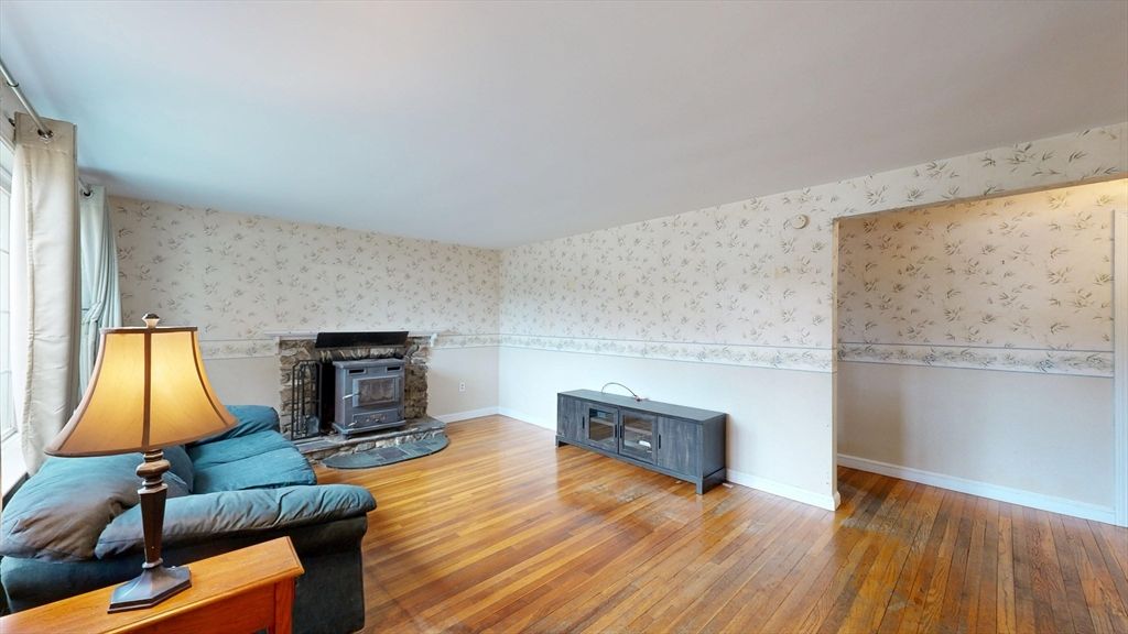 Fireplace, Interior, Wood Texture Flooring