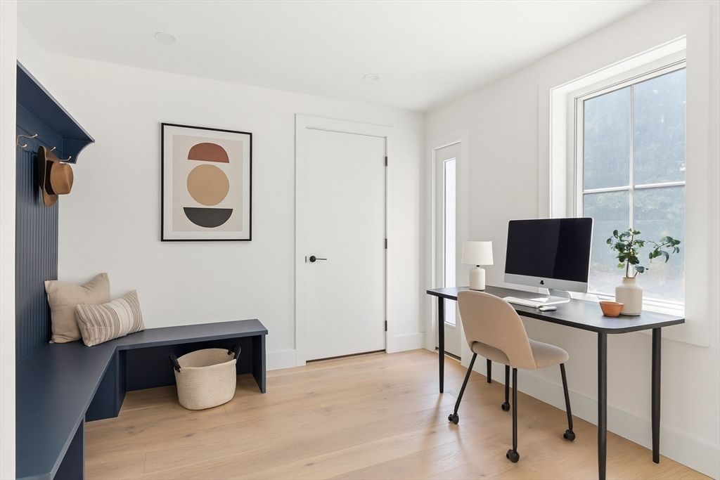 Home Office, Interior, Wood Texture Flooring