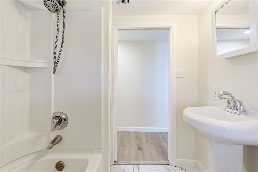 Bathroom, Interior, Marble, Wood Texture Flooring