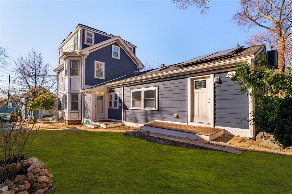Backyard, Exterior, Facade, Solar Panels, Queen Anne Victorian