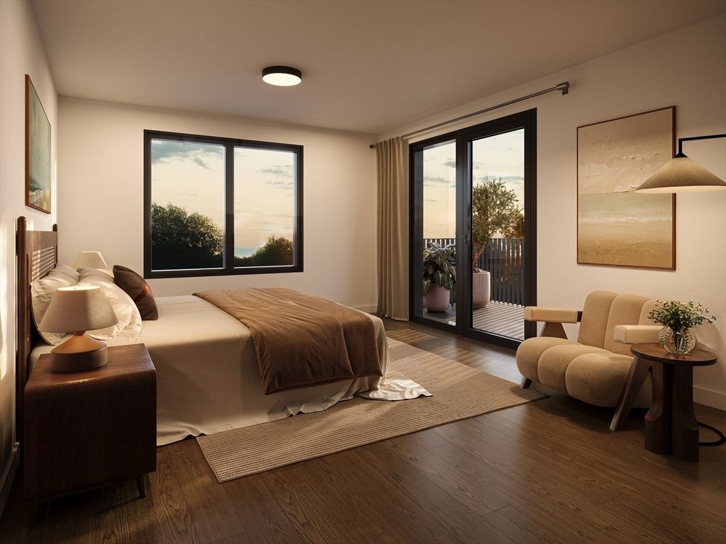 Bedroom, Interior, Wood Texture Flooring