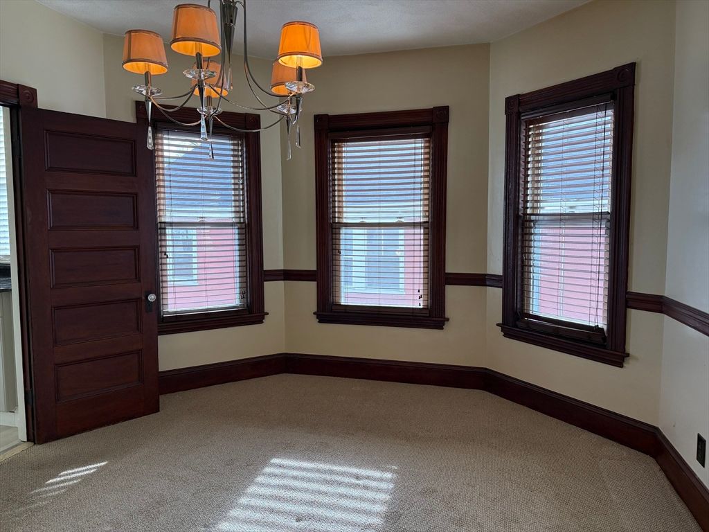 Chandelier, Empty room, Interior
