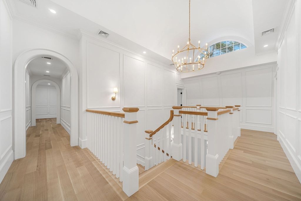 Chandelier, Interior, Pendant Lights, Recessed Lighting, Wood Texture Flooring