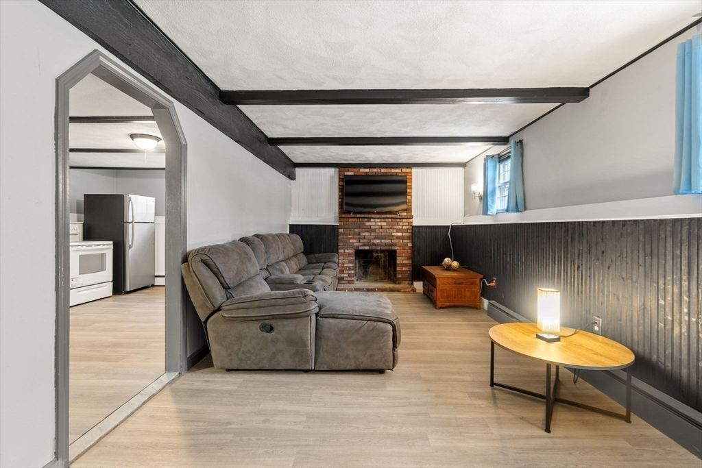 Fireplace, Interior, Living room, Wood Texture Flooring