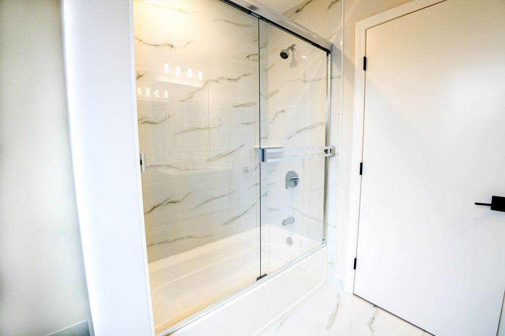 Bathroom, Glass Shower, Interior, Marble, Marble Walls
