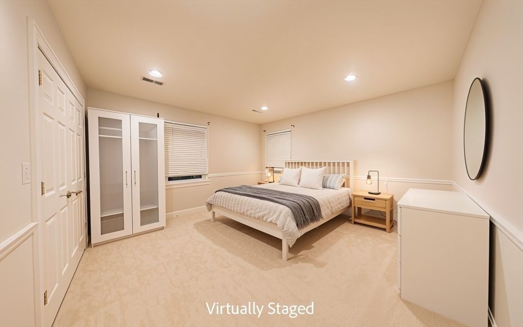 Bedroom, Interior, Recessed Lighting