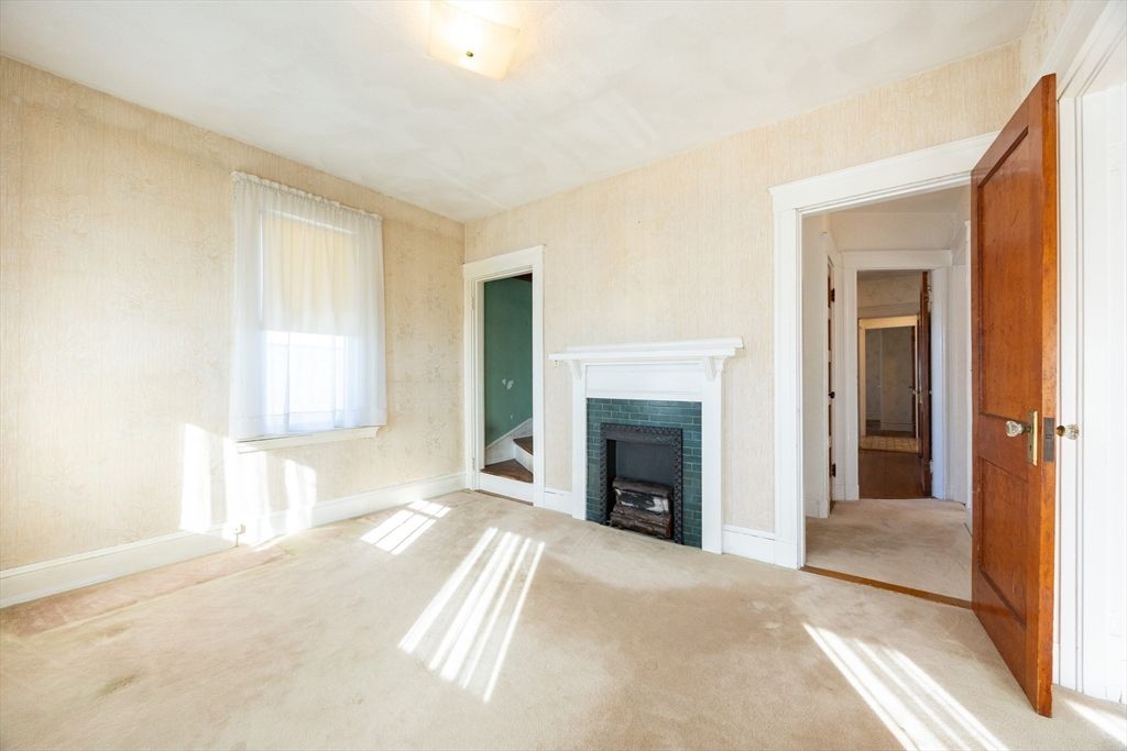 Empty room, Fireplace, Interior