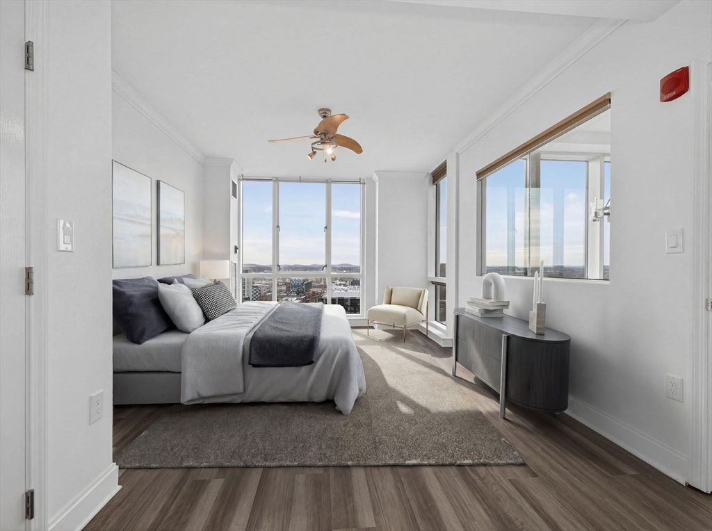 Bedroom, Interior, Water, Wood Texture Flooring