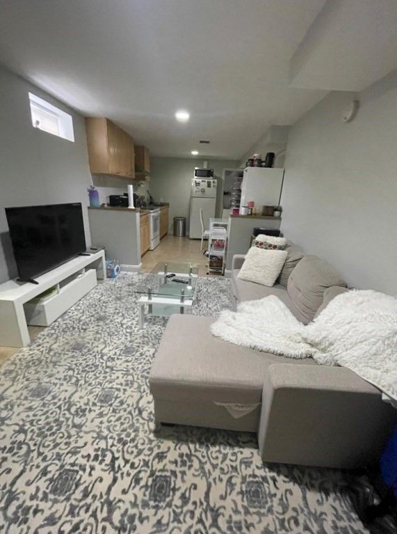 Interior, Kitchen, Living room, Recessed Lighting